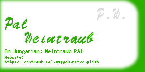 pal weintraub business card
