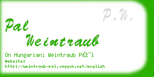 pal weintraub business card